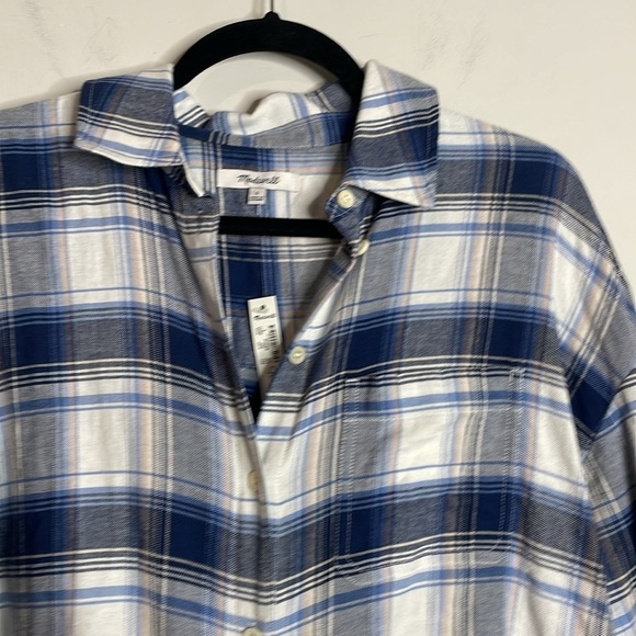 Madewell | Women’s Button Down Flannel Shirt Size Small NWT - Picture 2 of 6